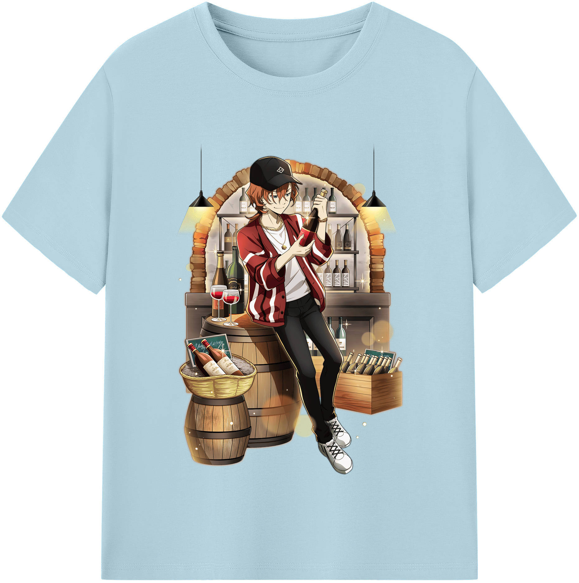 （画像用） 文豪ストレイドッグス Bungo Stray Dogs 綿100％半袖Tシャツ（フロントプリント）